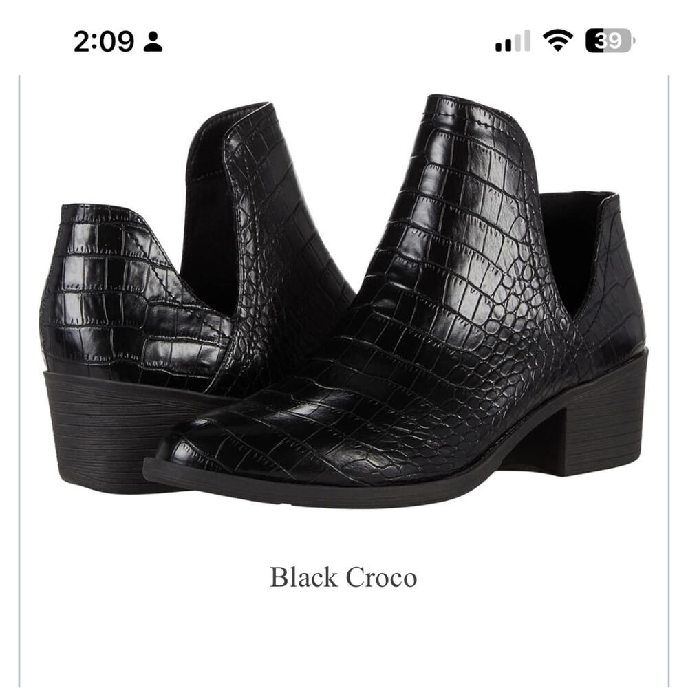 Volatile Chronicle Bootie - Black Croco - 6.5